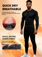 Men's Black Long sleeved thermal wear
