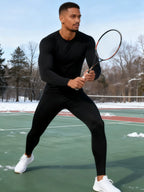 Men's Black Long sleeved thermal wear