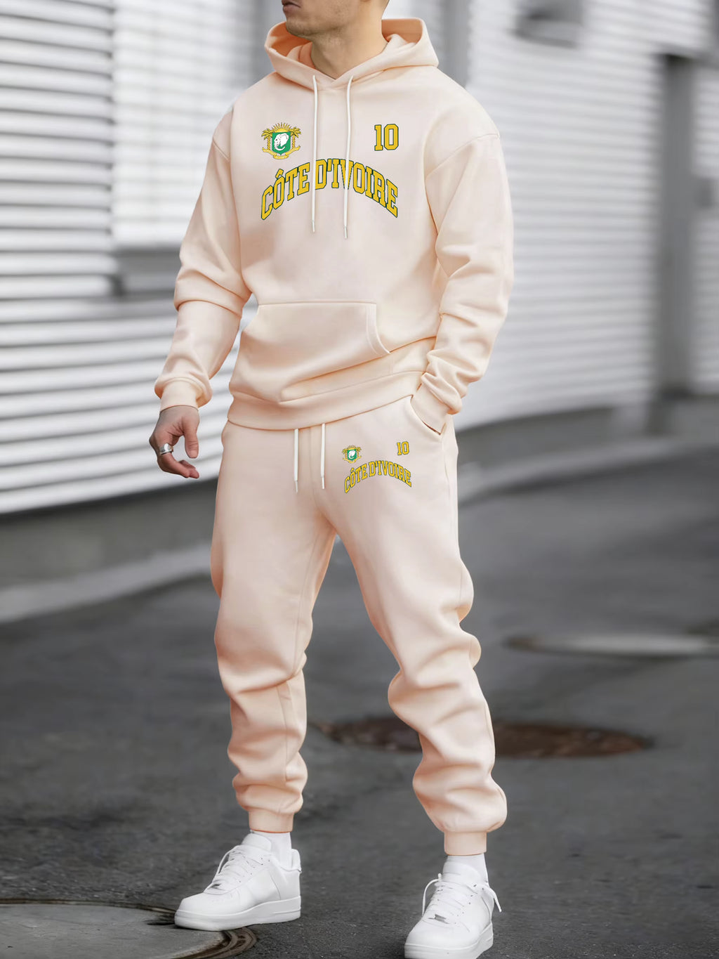 Men’s Cote d’Ivoire Emblem Hoodie & Jogger Set