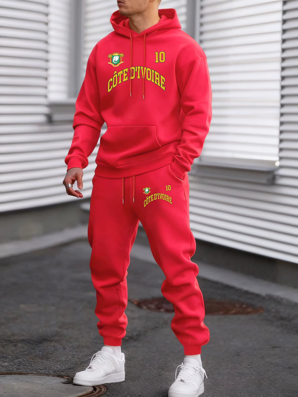Men’s Cote d’Ivoire Emblem Hoodie & Jogger Set