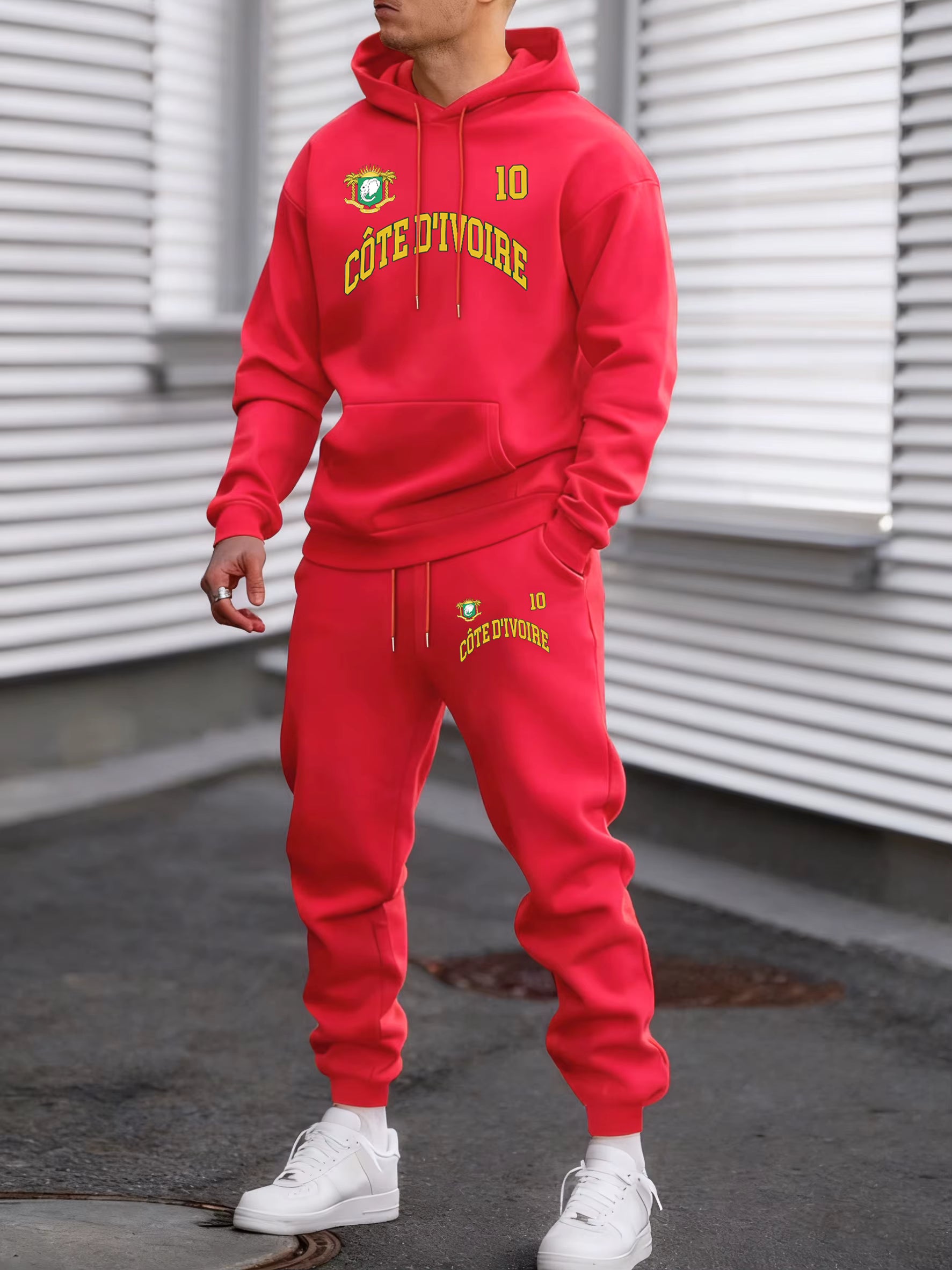 Men’s Cote d’Ivoire Emblem Hoodie & Jogger Set