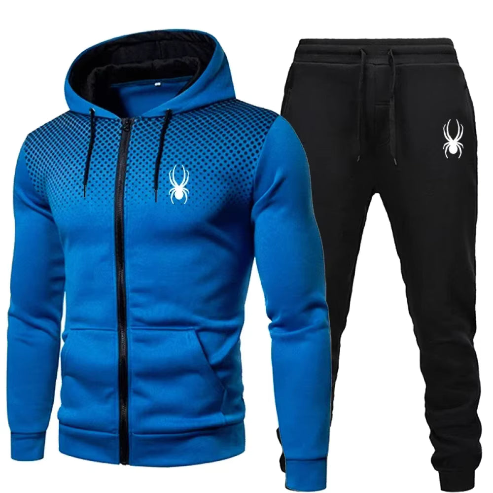 Men’s Hooded Zip Tracksuit Set