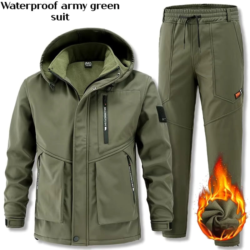 Men’s Waterproof Thermal Ski Jacket & Pants Set