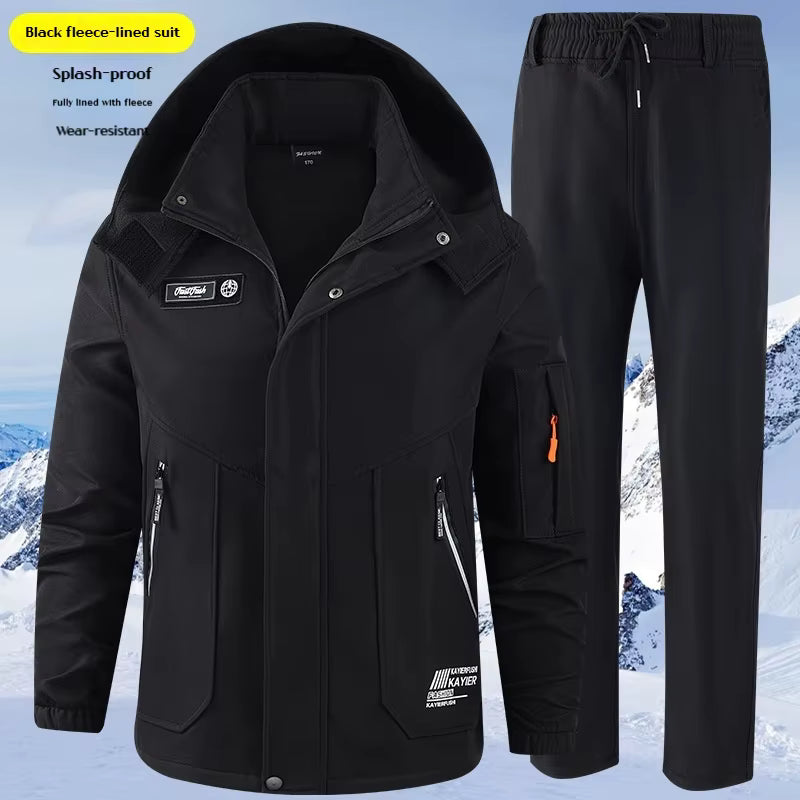 Men’s Waterproof Thermal Ski Jacket & Pants Set