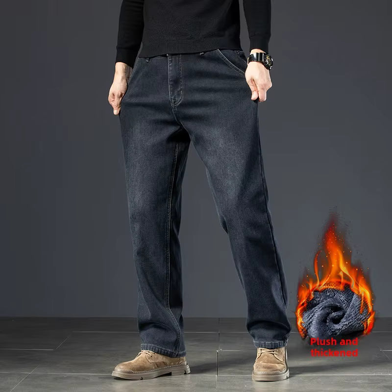 Men’s Winter Fleece-Lined Jeans