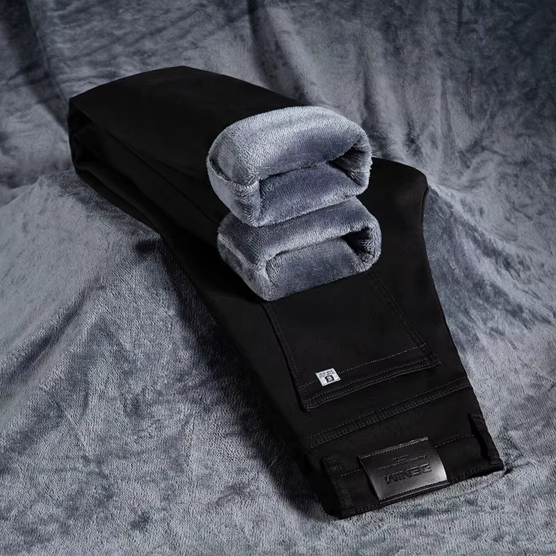 Men’s Winter Fleece-Lined Jeans
