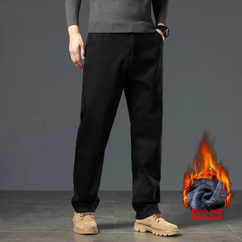 Men’s Winter Fleece-Lined Jeans