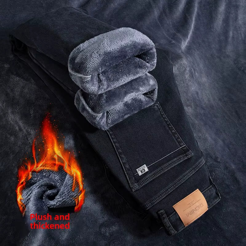 Men’s Winter Fleece-Lined Jeans