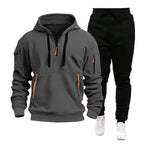 Men’s Zip Hoodie & Cargo Pants Tracksuit