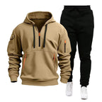 Men’s Zip Hoodie & Cargo Pants Tracksuit
