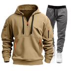 Men’s Zip Hoodie & Cargo Pants Tracksuit