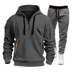 Men’s Zip Hoodie & Cargo Pants Tracksuit