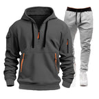 Men’s Zip Hoodie & Cargo Pants Tracksuit